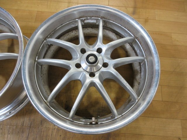 深リム WORK マイスター S2R ホイール 2本 5H100 17インチ 7.5J+48 86 BRZ ドリフト プリウス インプレッサ WRX STi GC8 GDB 前期 レガシィ_画像2