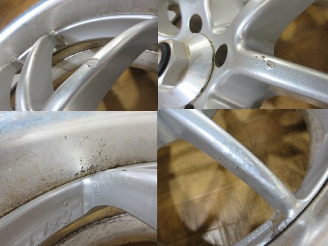 深リム WORK マイスター S2R ホイール 2本 5H100 17インチ 7.5J+48 86 BRZ ドリフト プリウス インプレッサ WRX STi GC8 GDB 前期 レガシィ_画像7