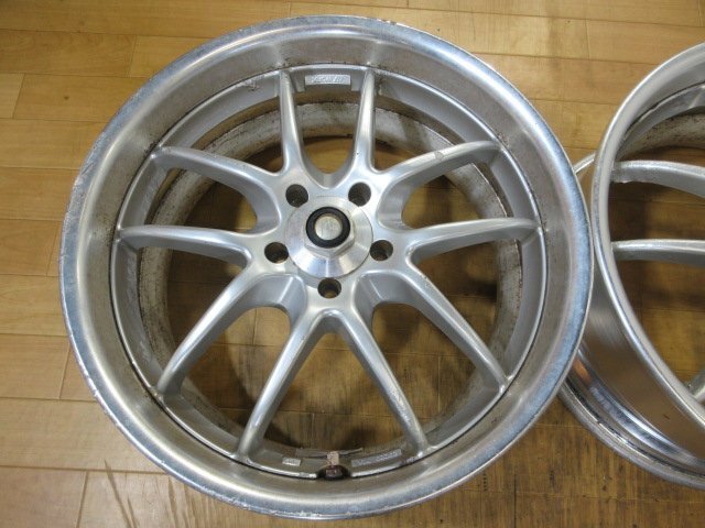 深リム WORK マイスター S2R ホイール 2本 5H100 17インチ 7.5J+48 86 BRZ ドリフト プリウス インプレッサ WRX STi GC8 GDB 前期 レガシィ_画像3