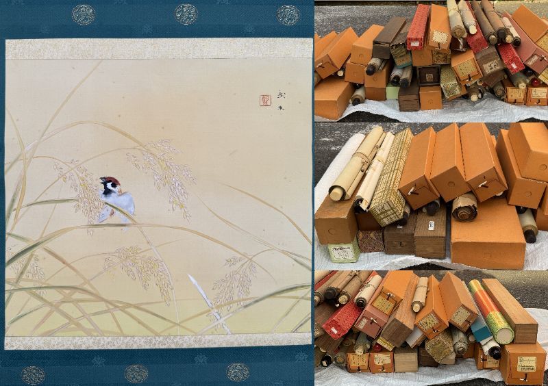 大量掛軸 ○まとめて47本セット 書画 中国画 山水 日本画! 掛軸 大量まとめ】95本セット 日本画 中国画 書 山水 花鳥 拓本
