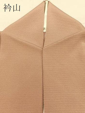 平和屋着物＊夏物　色無地　絽　水柿色　正絹　逸品　BAAT1203pk_画像9