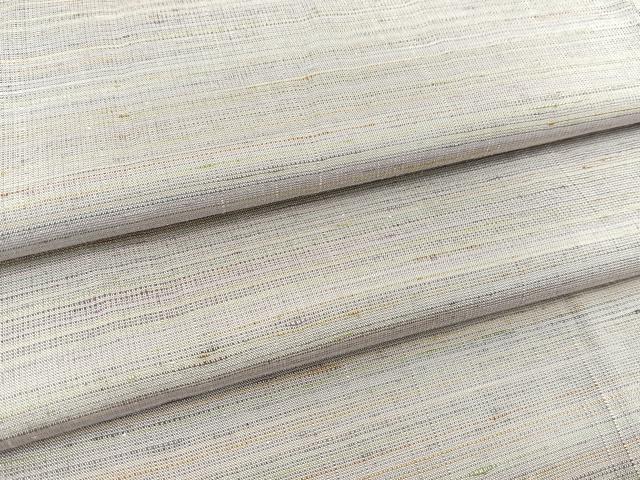 平和屋着物●紅花紬　米沢　霞文 　正絹　逸品　未使用　BAAT0884yc