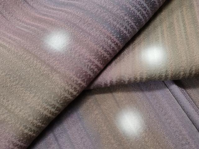 平和屋着物●上質な小紋　間道　蛍暈し　健勝苑扱い　正絹　逸品　未使用　CAAS7081yc