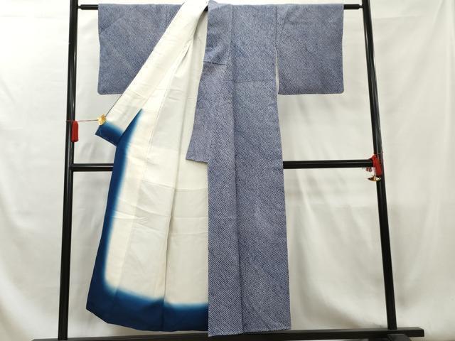 平和屋着物■大変加工の良い総絞り小紋 正絹 逸品 未使用 AAAX9243csの画像2