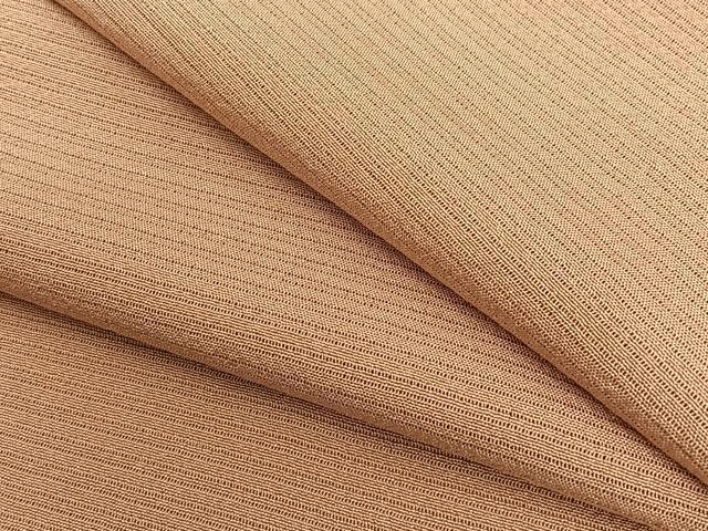 平和屋着物＊夏物　色無地　絽　水柿色　正絹　逸品　BAAT1203pk_画像1