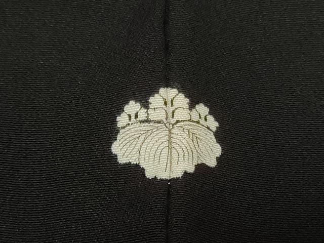 平和屋着物■豪華黒留袖　刺繍　孔雀丸文　正絹　逸品　CAAV4212in_画像7