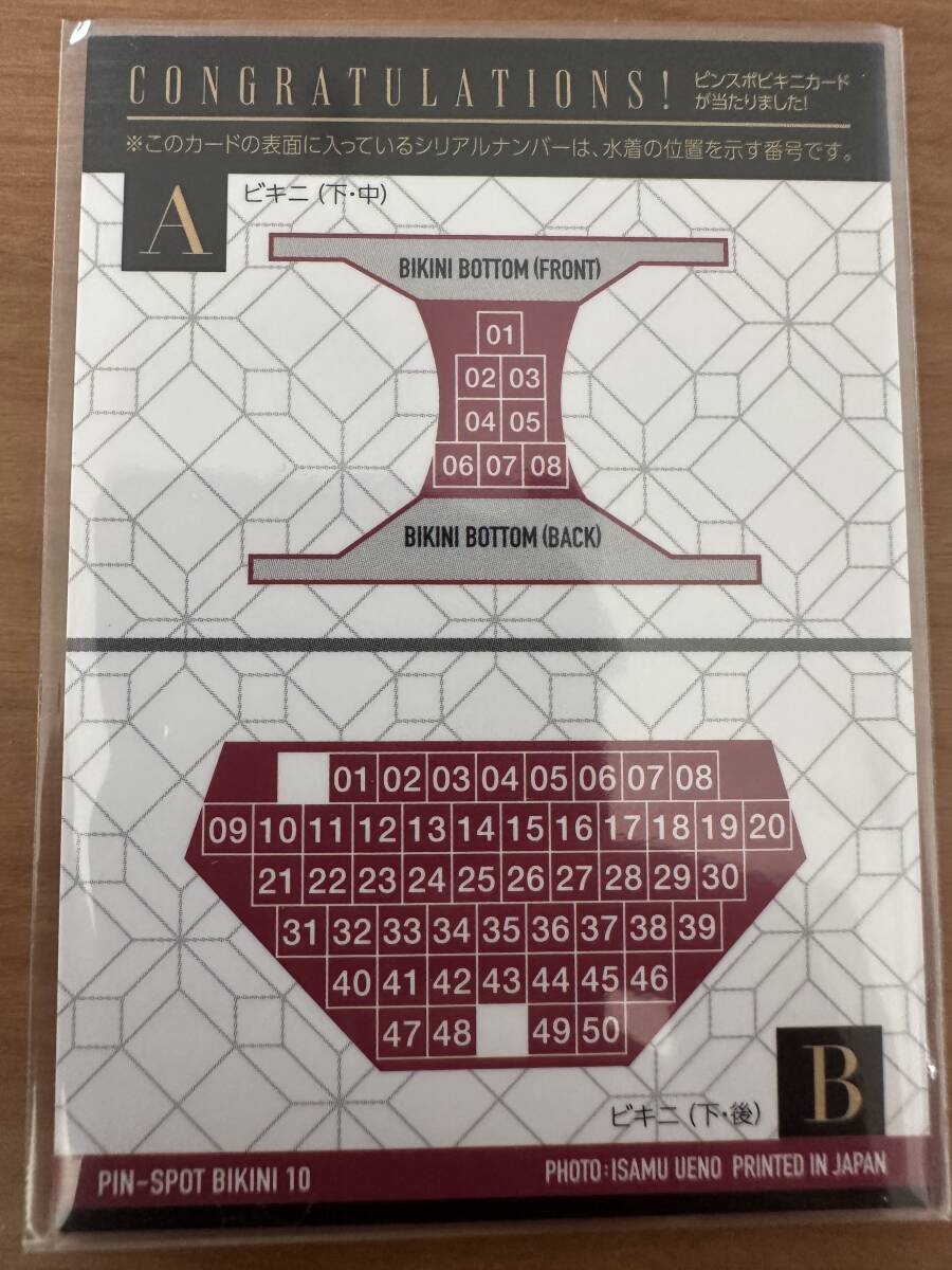 *50/50.. нижняя часть! криптомерия ...[25th Anniversary] булавка spo карта 10B( бикини низ )