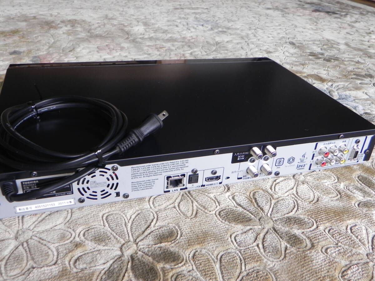 東芝レグザ TOSHIBA REGZA ＨＤＤ＆ブルーレイデスクレコーダ?。模拢冢担保啊。常玻埃牵?２チューナー?リモコン付屬?