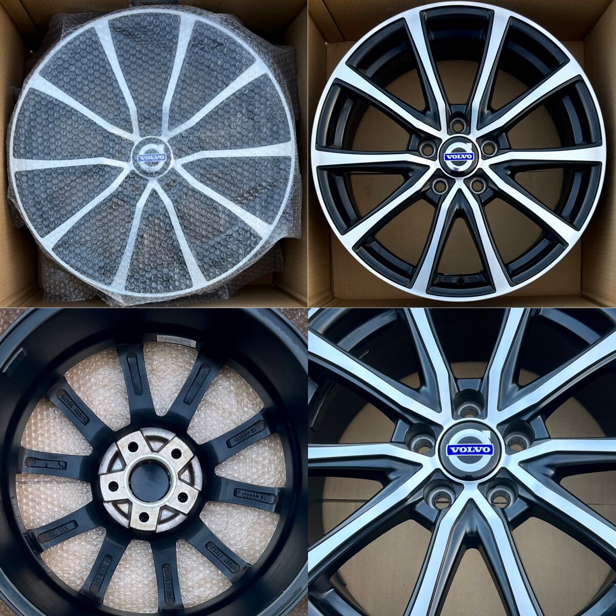 即決◆美品◆VOLVO ボルボ　XC40に使用　V40 V60 S60 V70 S80 XC60 VST Type- ST2 ホイール17インチ 4本セット◆7Jx17 +49 PCD108x5H◆_画像8