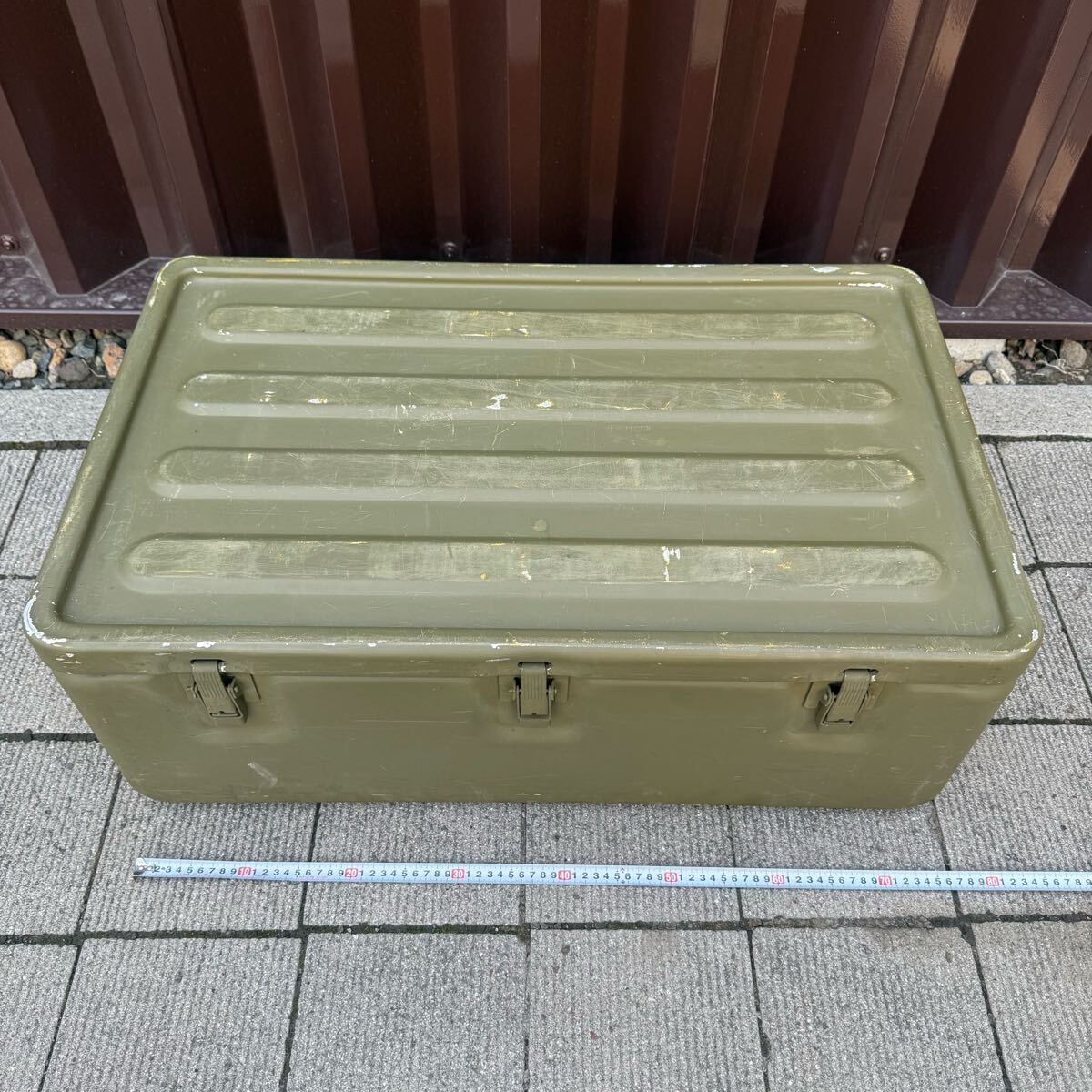 ミリタリー アルミコンテナ 米軍 USA 米軍放出品】ミリタリー アルミコンテナボックス 80x50x30 /U.S.