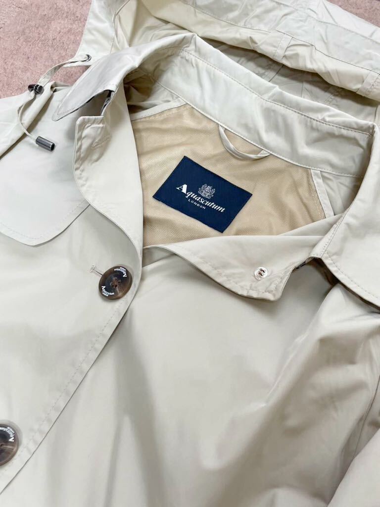  новый товар Aquascutum плащ непромокаемая одежда упаковочный пакет есть L размер тренчкот 