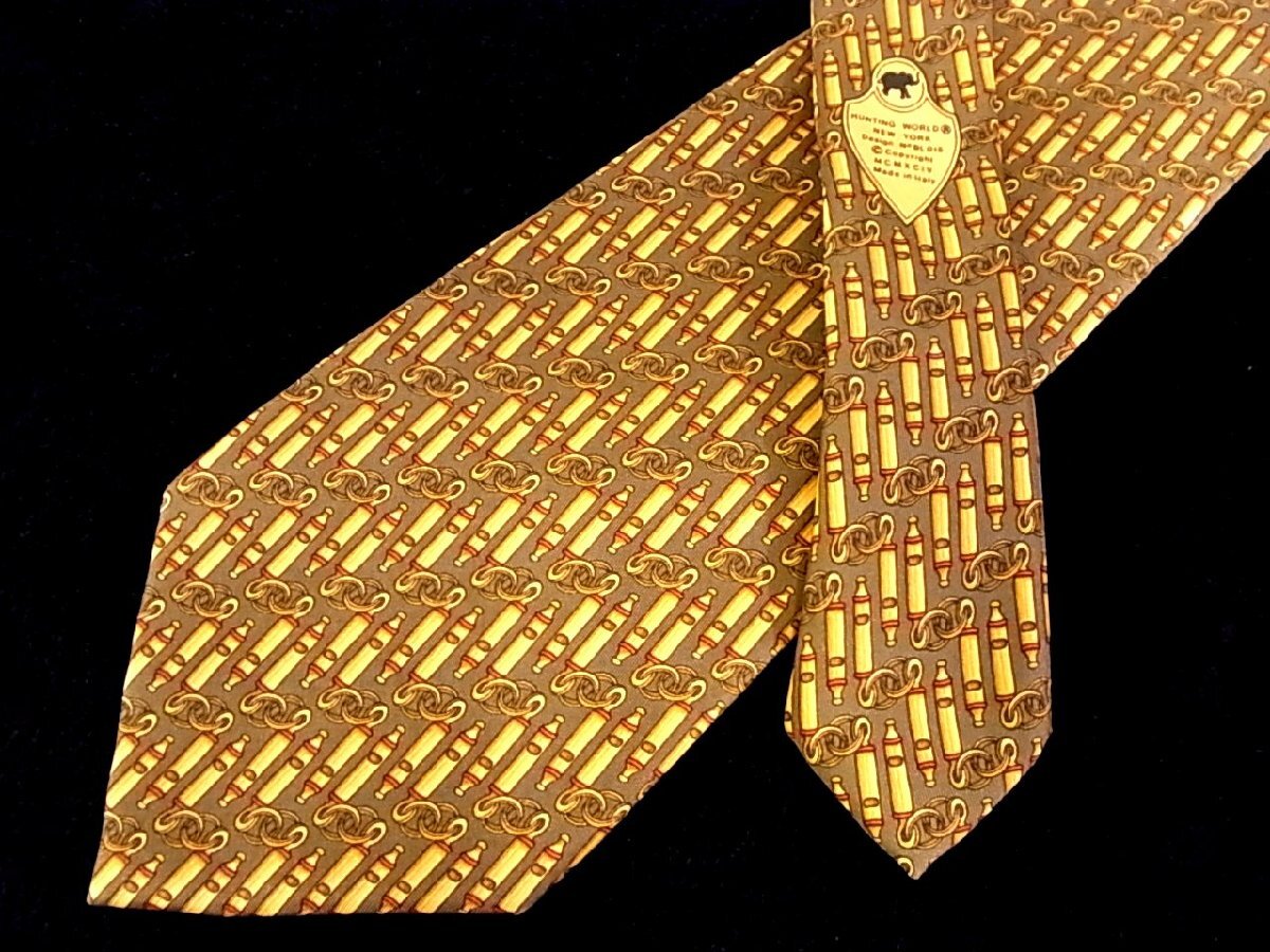 ?今週の特売980円～?2653?狀態(tài)并品【Hunting World】ハンティングワールド【笛 ホイッスル 柄】ネクタイ?