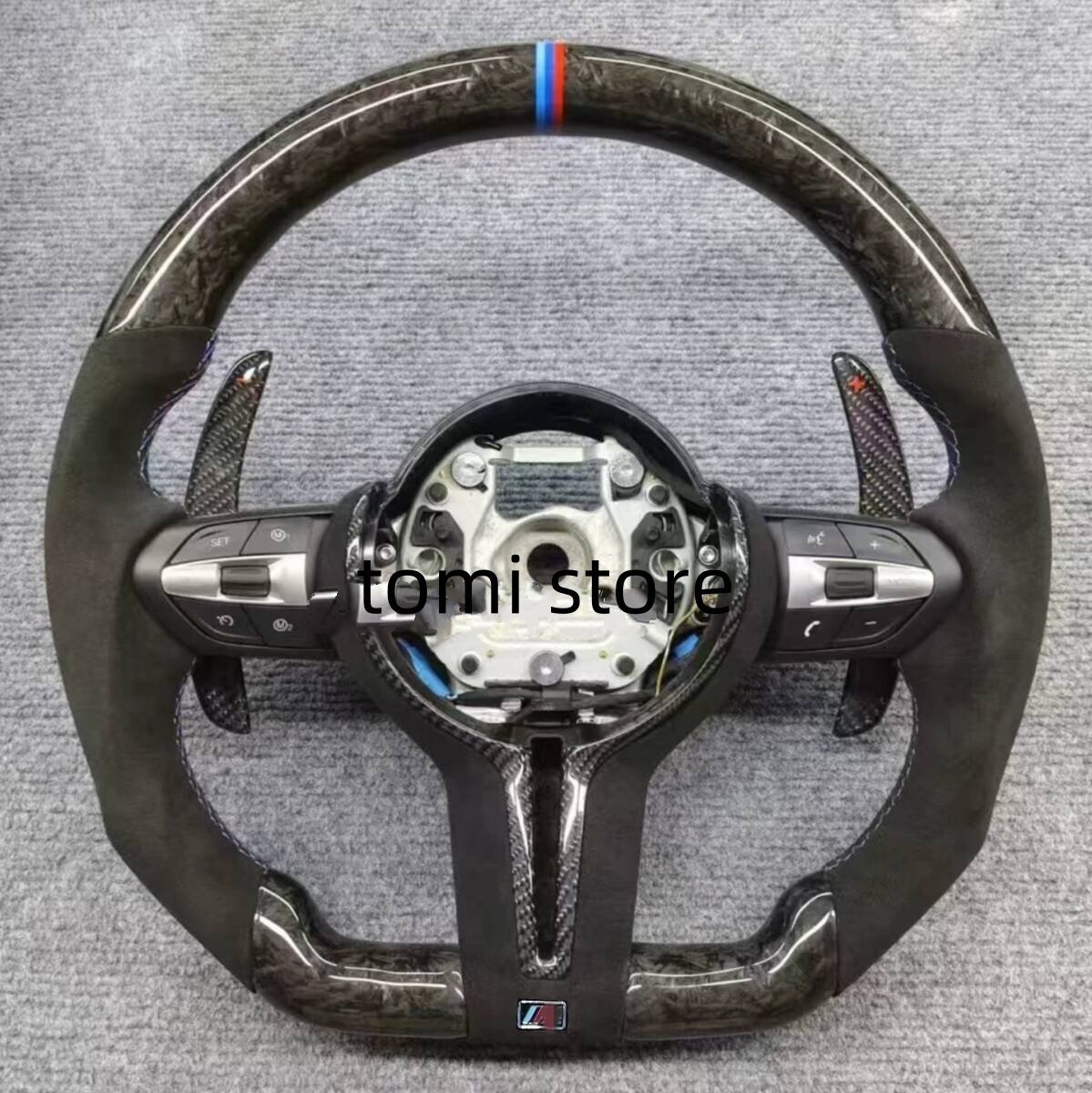  бесплатная доставка BMW F16 F20 F30 M3 M4 F10 M5 F12 M6 F15 M спорт forged карбоновый alcantara / рулевой механизм Paddle Shift иметься 