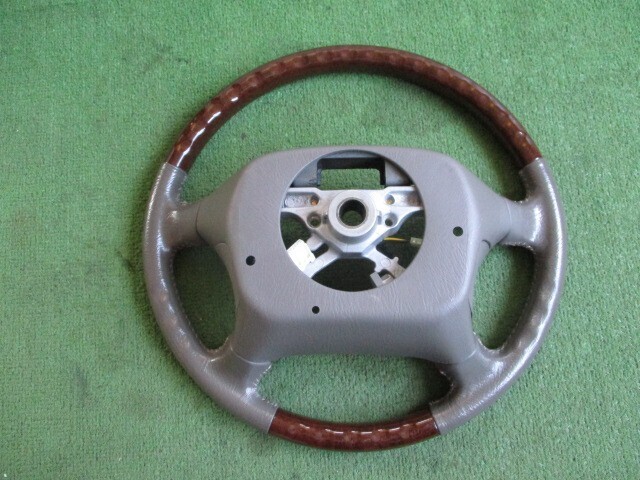 プログレ JCG10 ステアリング トリムFH05 ウッドコンビ レザー H16年 トヨタ ハンドル NC250 特別仕様車 プライムセレクション_画像8