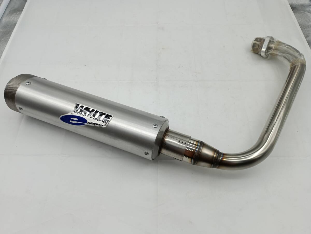新品 FTR223 フルエキゾーストマフラー サイレンサー ホワイトブラザーズ WHITEBROTHERS HONDA ホンダ POSH ポッシュ 059050-WB_画像1