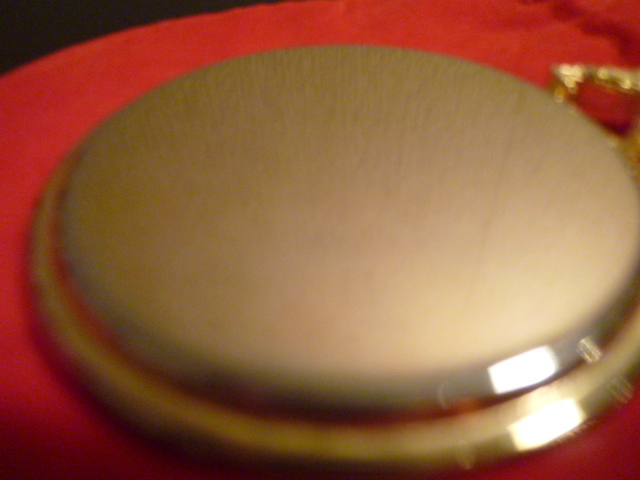 携帯 犬のゴールド仕上げミラー 展示品_画像6