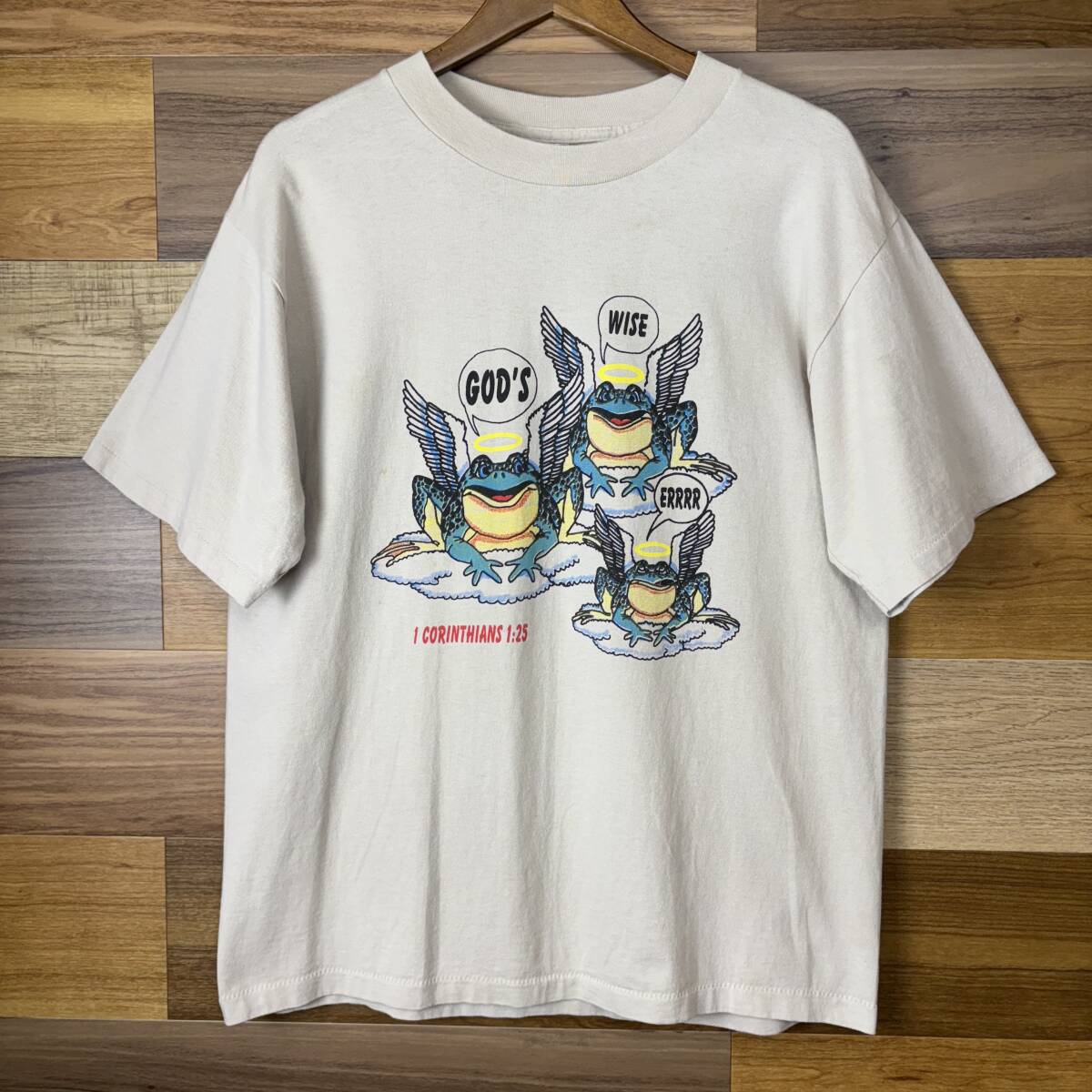 希少 XL USA製 90's Budweiser 3 Frogs Tシャツ USA製 90s Budweiser 3 FROG パロディー T-sh カエル Tシャツ
