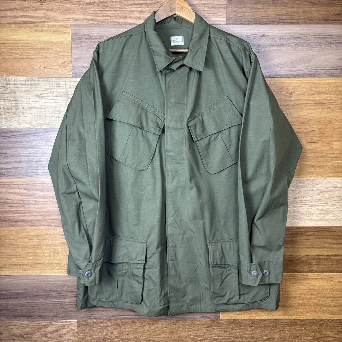 ジャングルファティーグ 4th L ショート US ARMY デッドストック DEAD STOCK 60s U S ARMY ジャングルファティーグジャケット 4th