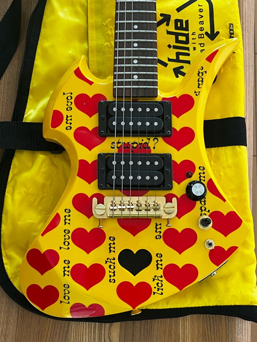 Burny アンプ内蔵ギター YH-JR イエローハート ジュニア hide Burny アンプ内蔵ギター YH-JR イエローハート ジュニア hide