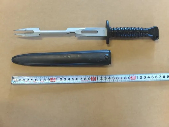 銃剣バーベキューフォーク　スイス軍実物_画像1