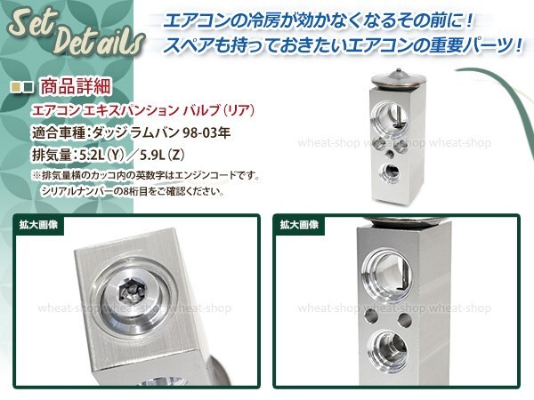 A/C кондиционер расширительный клапан eki хлеб Dodge Ram van 94-03 B150 B250 B350 задний 5.2L(Y)/5.9L(Z)