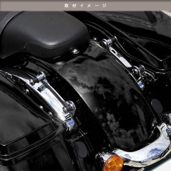 ハーレー FLHT FLHR FLHX FLHTCU FLHTC 09-13年 4ポイント クローム ドッキング ハードウェア キット 【54205-09】デタッチャブル マウント