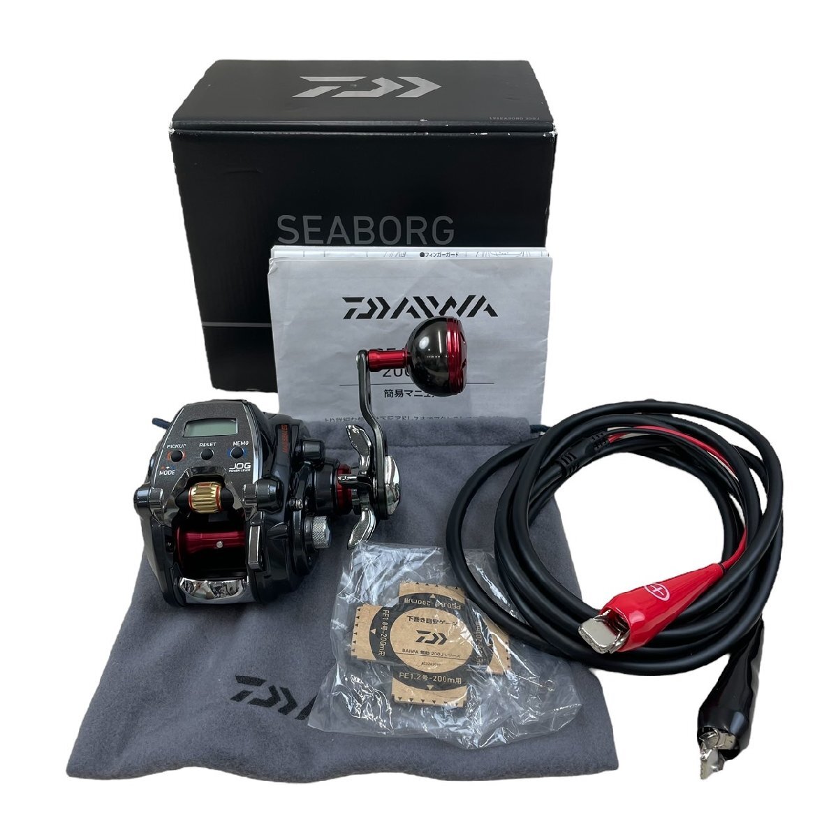 USED DAIWA ダイワ SEABORG 200C シーボーグ 電動リール JOG釣りパワーレバー マグシールド MAGMAX 海釣り 船釣り 動作未確認 取説 箱付
