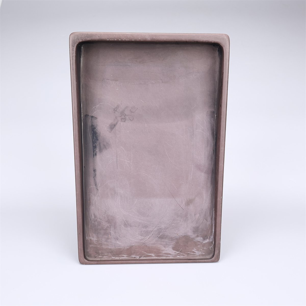 硯 唐木箱付き 吉】BA899 唐物 【天然端渓石製】 書道具 老坑 端渓硯 幅28×18