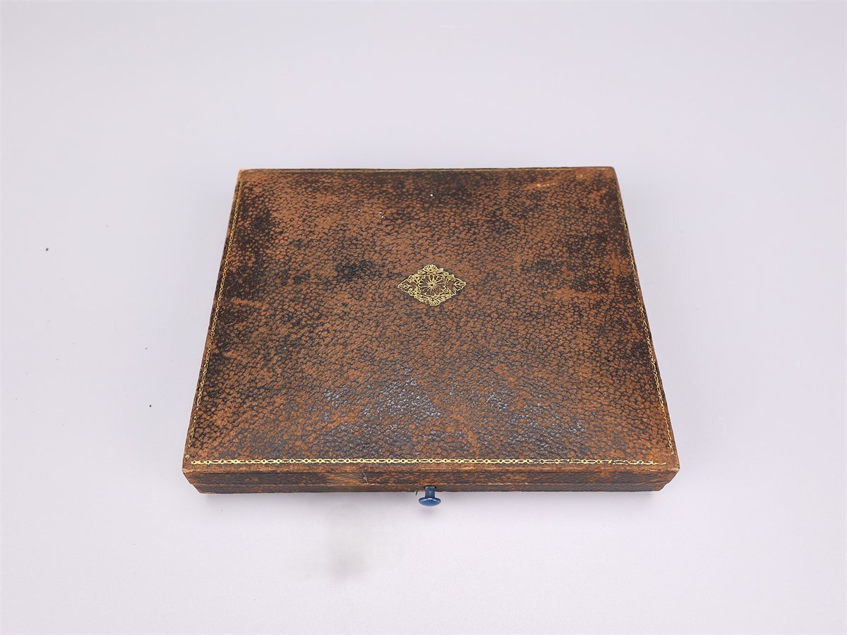 【文化財 印章】 銀象嵌入本鼈甲　玉石付　19世紀　江戸～明治 　O0405F8 文化財 印章】 銀象嵌入本鼈甲 玉石付 19世紀 江戸～明治