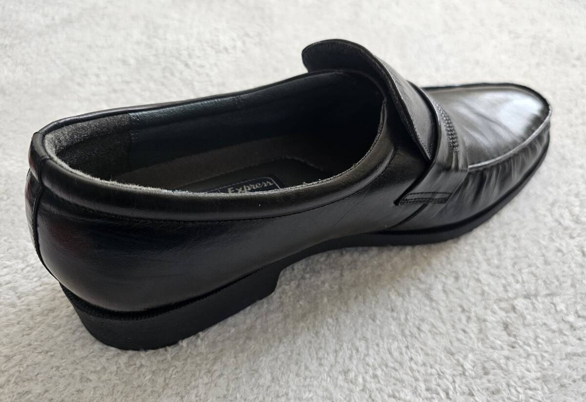 ◆通勤快足 Business Express◆メンズ ビジネス スリッポン アダルトドレス ローファー◆天然皮革 レザー◆黒・ブラック◆26.0 EEE (3E)◆_画像2
