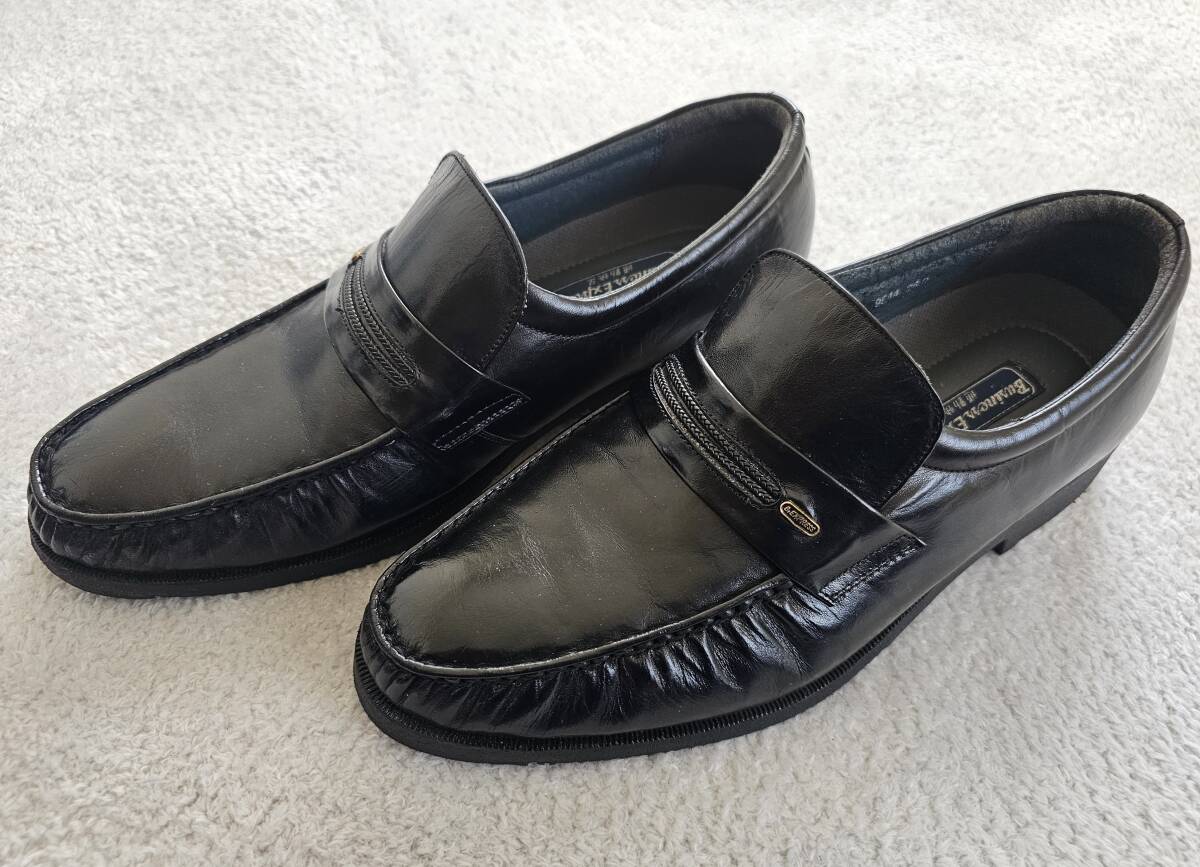 ◆通勤快足 Business Express◆メンズ ビジネス スリッポン アダルトドレス ローファー◆天然皮革 レザー◆黒・ブラック◆26.0 EEE (3E)◆_画像6