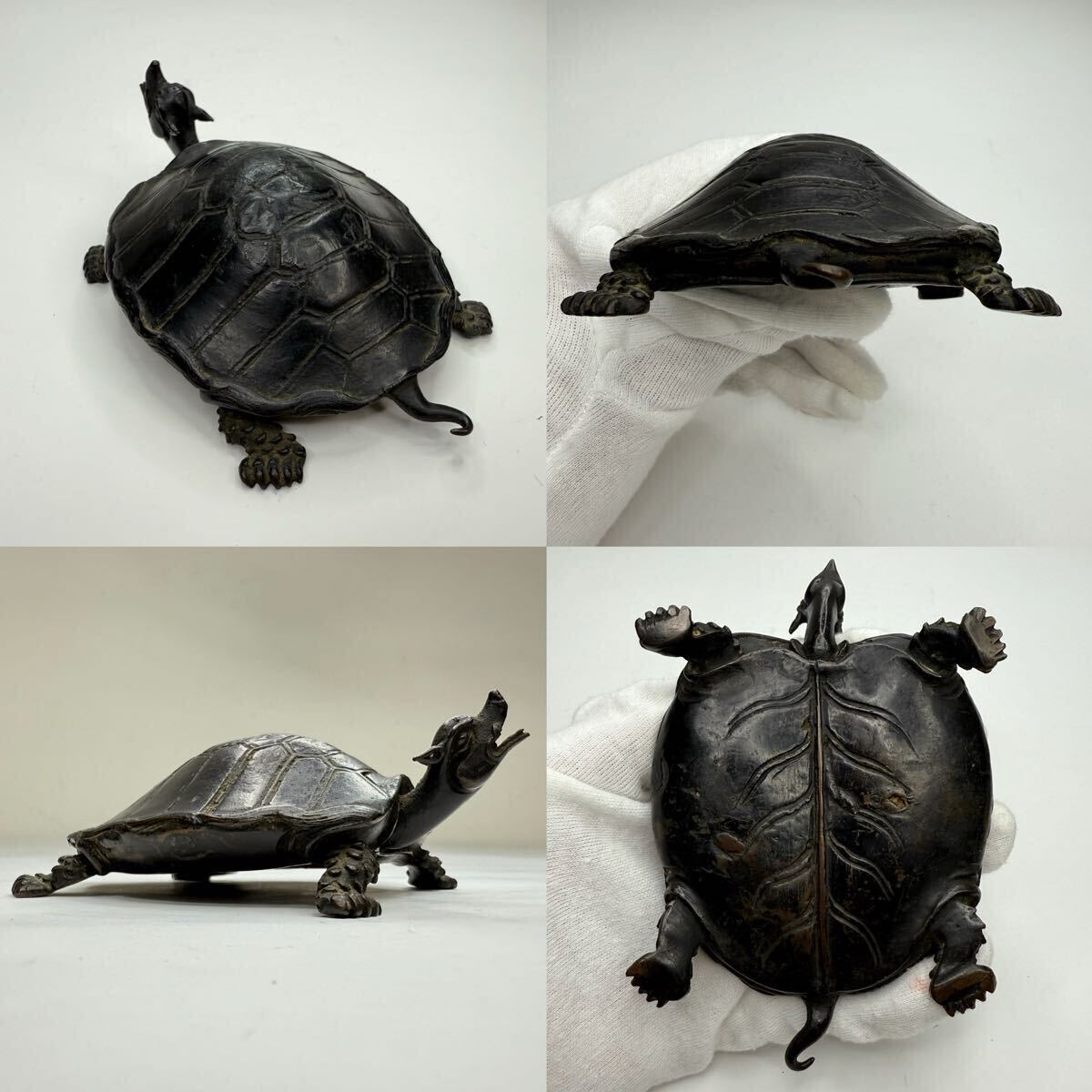 旧蔵 時代物 セミ香爐 純銅製 文房具 文鎮 アンティーク 時代物 古美術 置物 CB-古美術 時代物 置物 亀 銅製 古銅 彫刻 文鎮 文房具 書道具