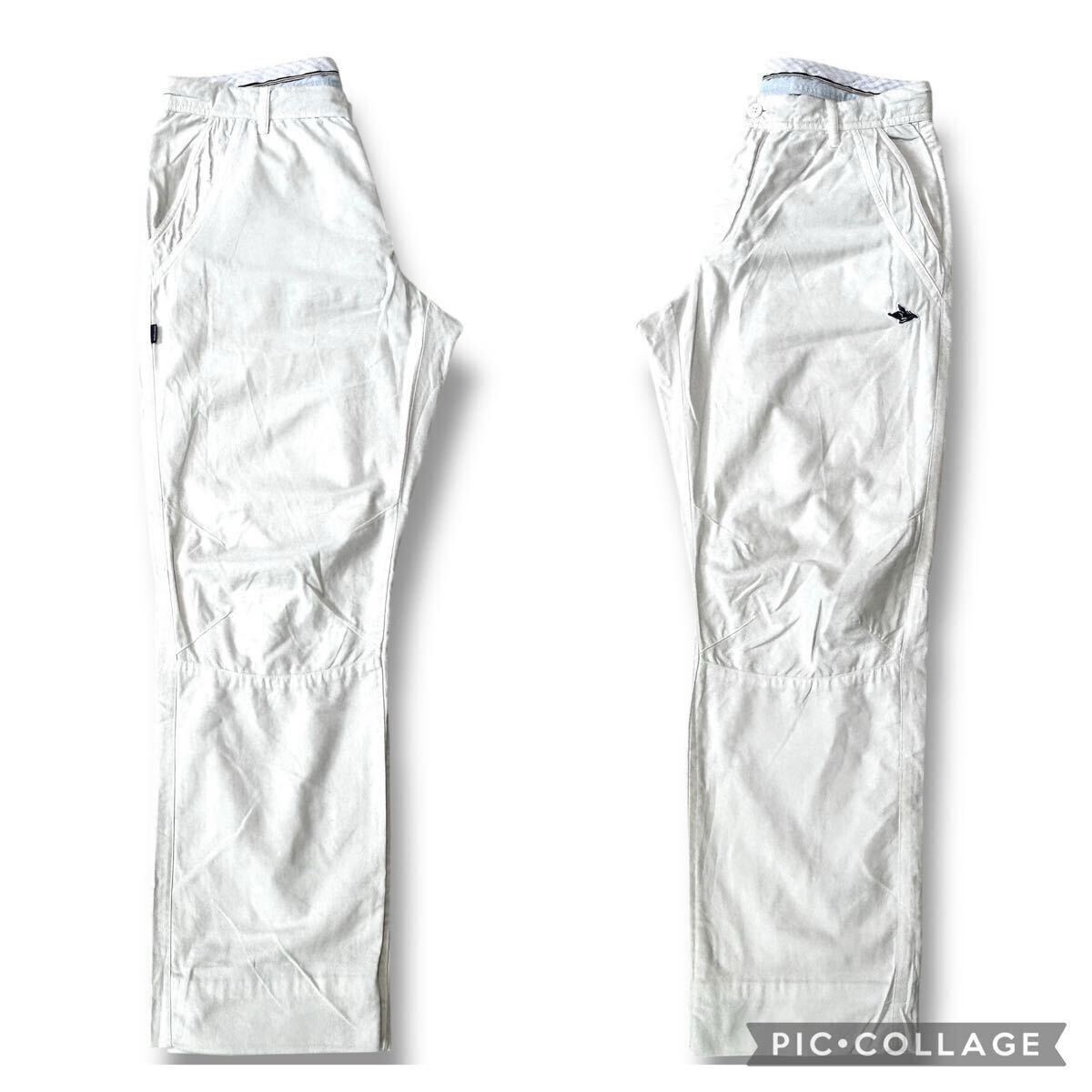 PEARLY GATES ホワイトパンツ7 6/XL PEARLY GATES パーリーゲイツ ゴルフウェア パンツ リング