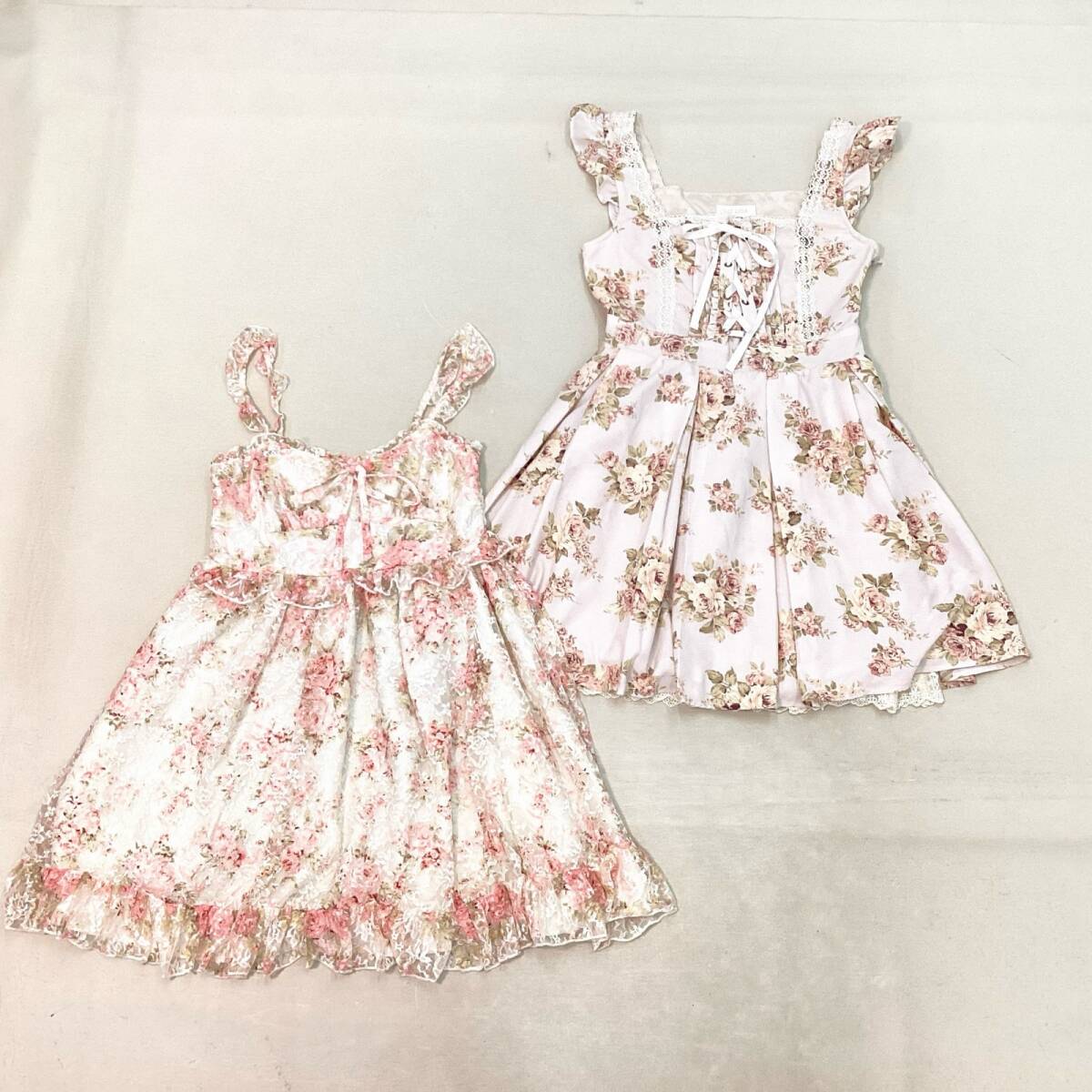 新品タグ付き リズリサ LIZ LISA キャミワンピース フリル リボン □ LIZ LISA リズリサ レディース キャミ ワンピースなど 10点