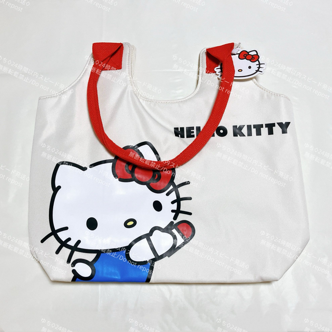 海外限定 サンリオ シンプル トートバッグ ハンドバッグ サブバッグ 肩掛け 手提げ オシャレ 可愛い ハローキティ_画像6