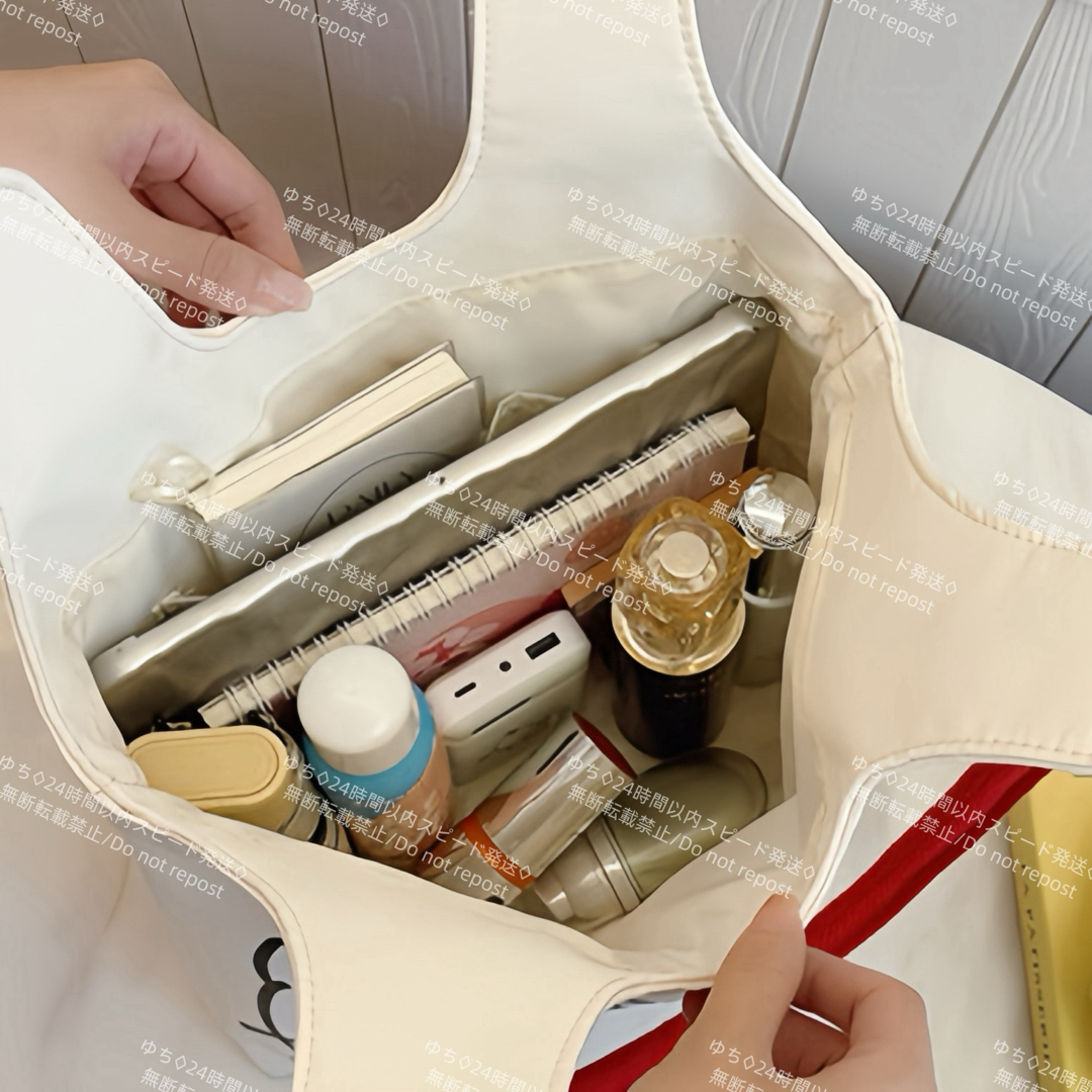 海外限定 サンリオ シンプル トートバッグ ハンドバッグ サブバッグ 肩掛け 手提げ オシャレ 可愛い シナモロール_画像3