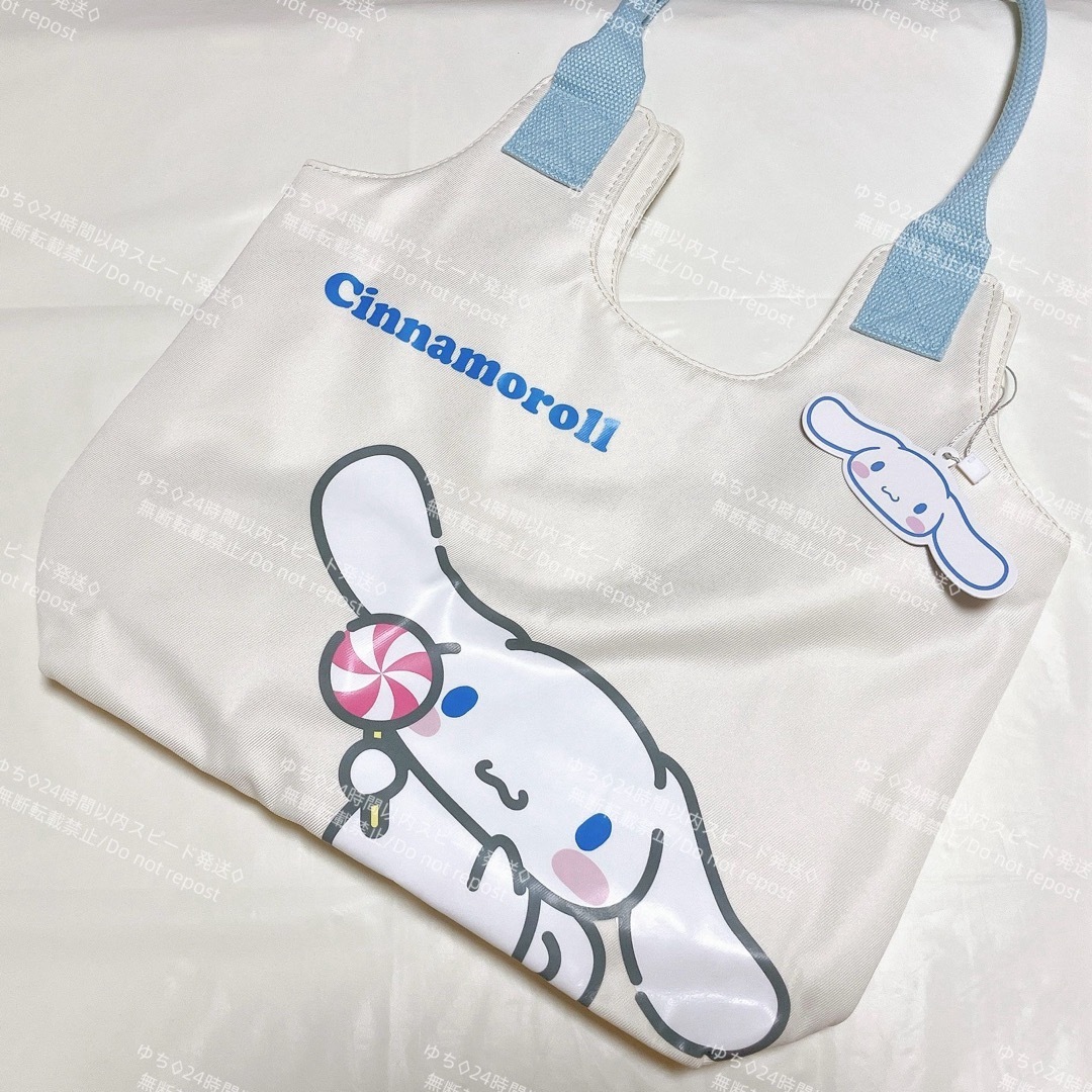 海外限定 サンリオ シンプル トートバッグ ハンドバッグ サブバッグ 肩掛け 手提げ オシャレ 可愛い シナモロール_画像7