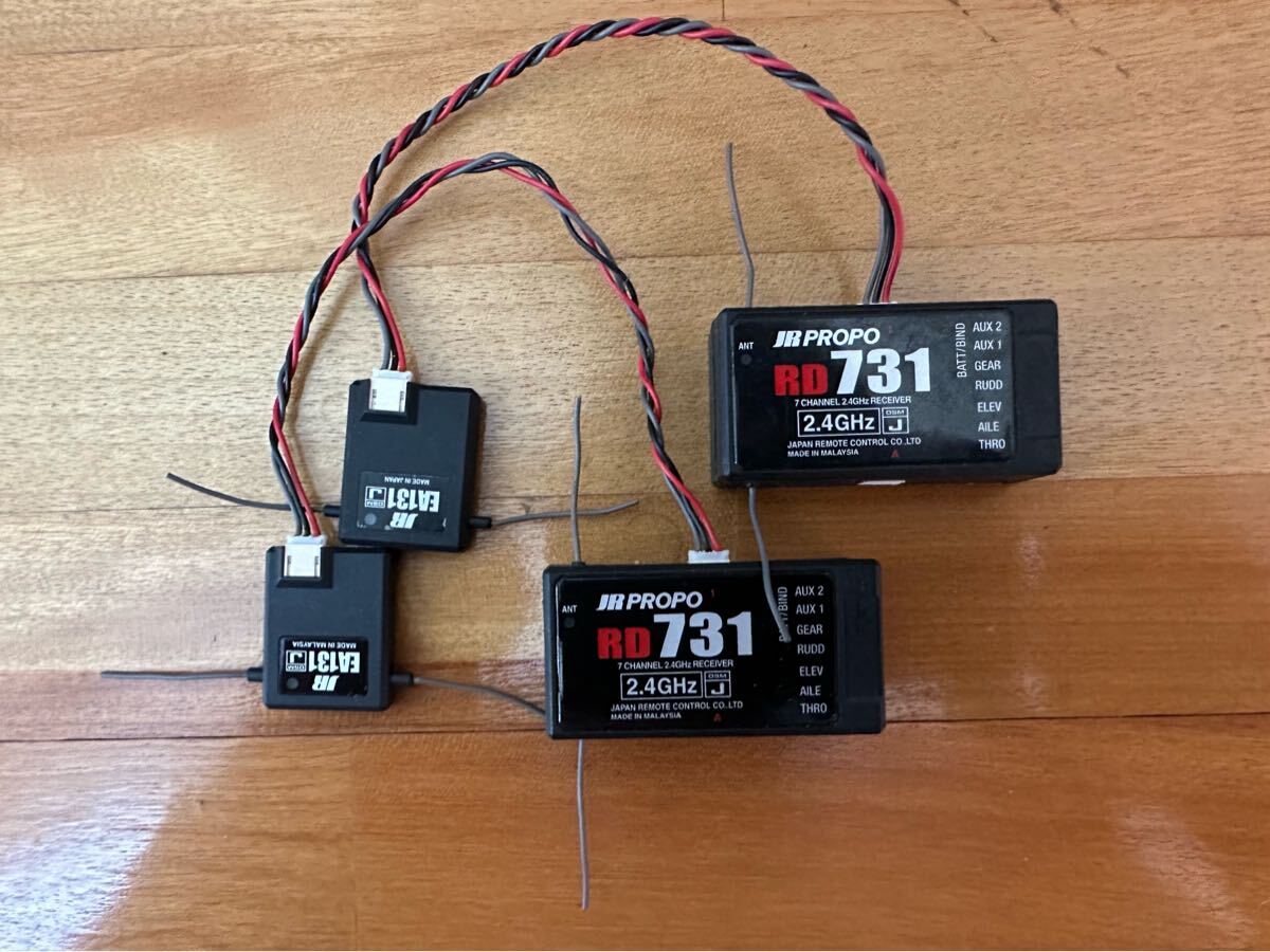 DSMJ 7ch 受信機 RD731 JR JR RD731 2.4G 7ch 受信機 2個 中古(受信機)|売買された