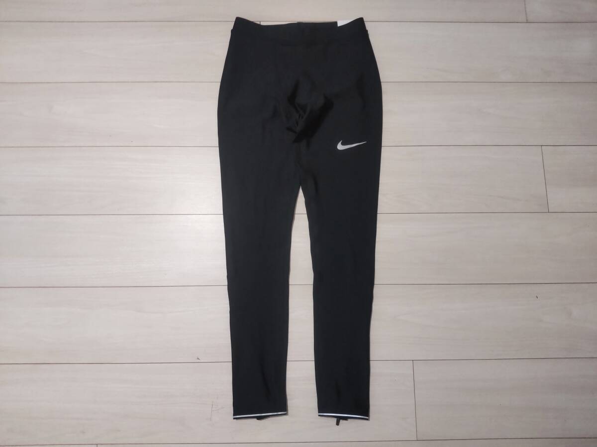 ★新品 ナイキ NIKE ランニングパンツ タイツ ★DRI-FIT 使用 ★ストレッチ地 ★反射素材 ★黒色 ★タイトフィット ★Sサイズ_画像1