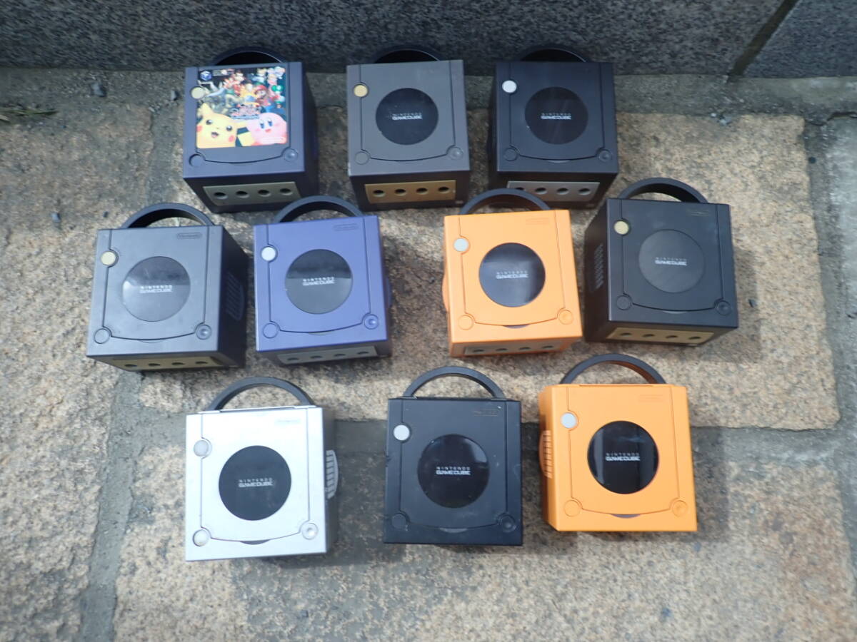 ジャンク品4台 ゲームキューブ本体 バイオレット ブラック 1円~ GC ゲームキューブ 本体 シルバー バイオレット ブラック