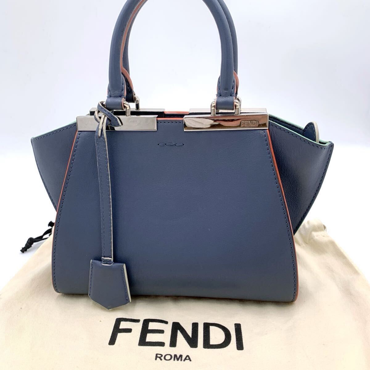 【美品✨】FENDI フェンディ トゥージュール ハンドバッグ 2way 保存袋 美品】FENDI フェンディ プチトロワジュール ハンドバッグ