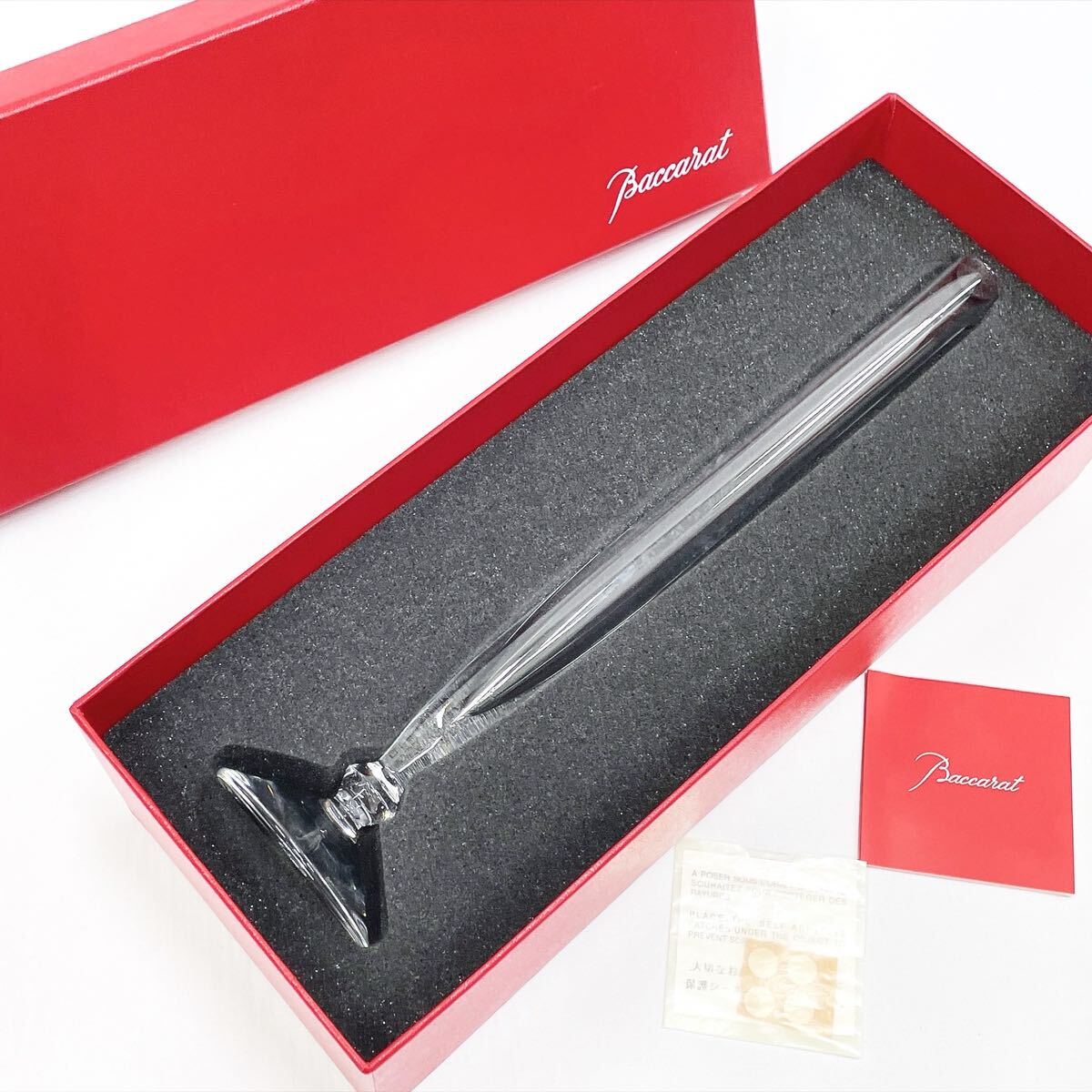 【新品】バカラ ローズ フラワーベース 花瓶 一輪挿し 箱付き クリスタル 美品 Baccarat バカラ クリスタル ベガ 大型 ベース 花瓶 飾壷