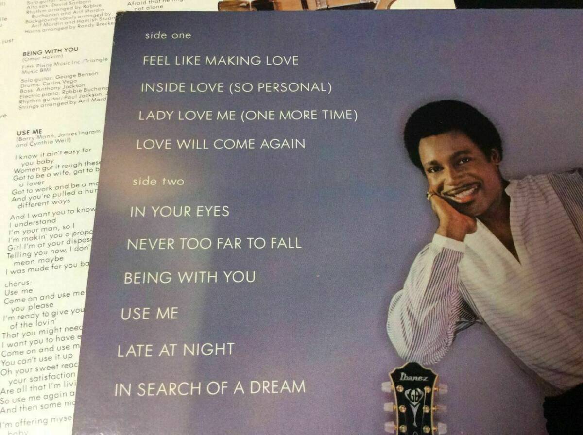 【LP】GEORGE BENSON 『IN YOUR EYES』ジョージ・ベンソン 『イン・ユア・アイズ』1983年 1-23744 Warner Bros 状態：美品_画像7