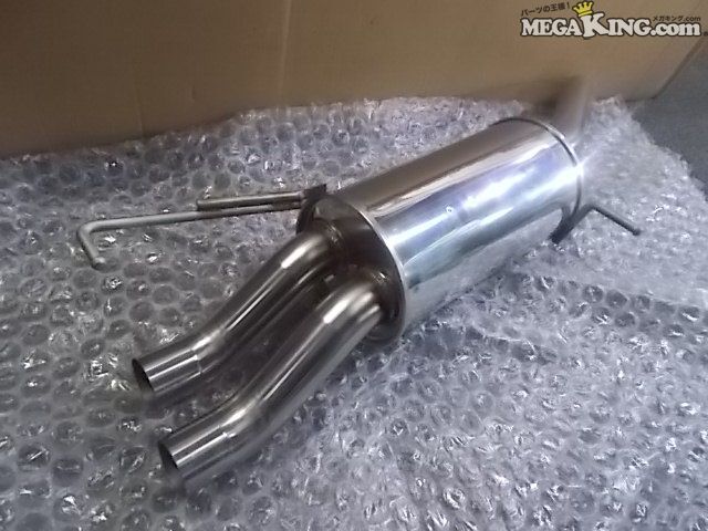 ★新品☆2002年~2005年9月 VW フォルクスワーゲン 9NBBY ポロ 丸目 1.4L NA WOLFIX マフラー ダブル 2本出し / N3-070_画像2