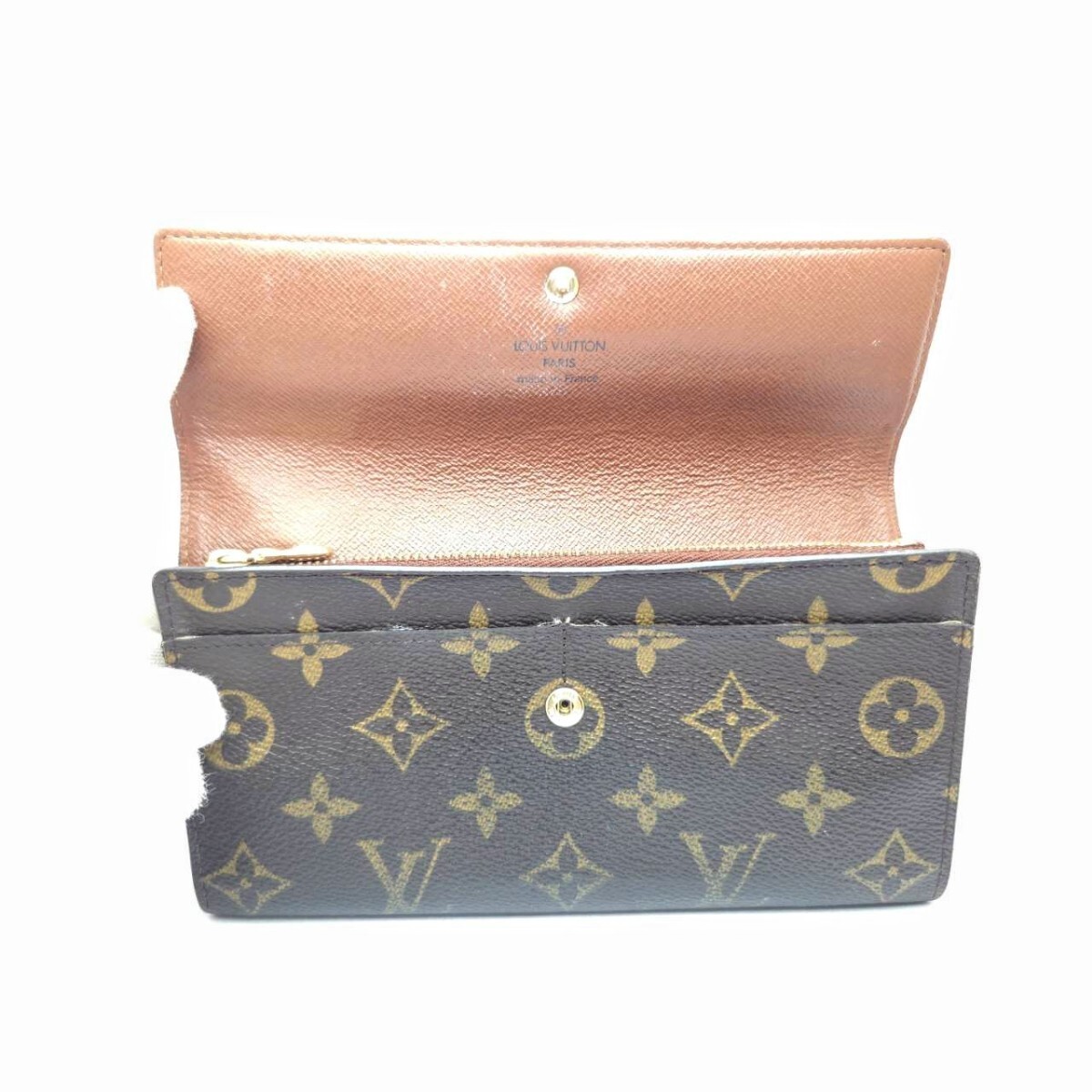 Louis Vuitton モノグラム 長財布 ポルトモネクレディ【訳あり価格】 LOUISVUITTON モノグラム ルイヴィトン 長財布 ポルトモネ