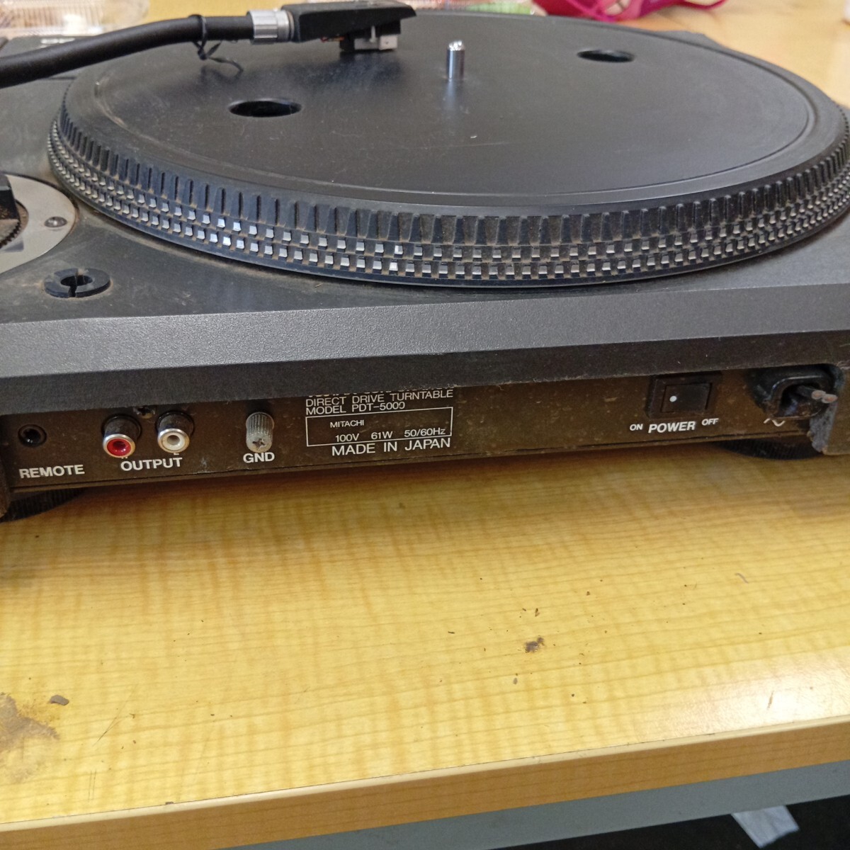 VESTAX PDT-5000 ターンテーブル レコードプレーヤー ベスタクス ジャンク品_画像6