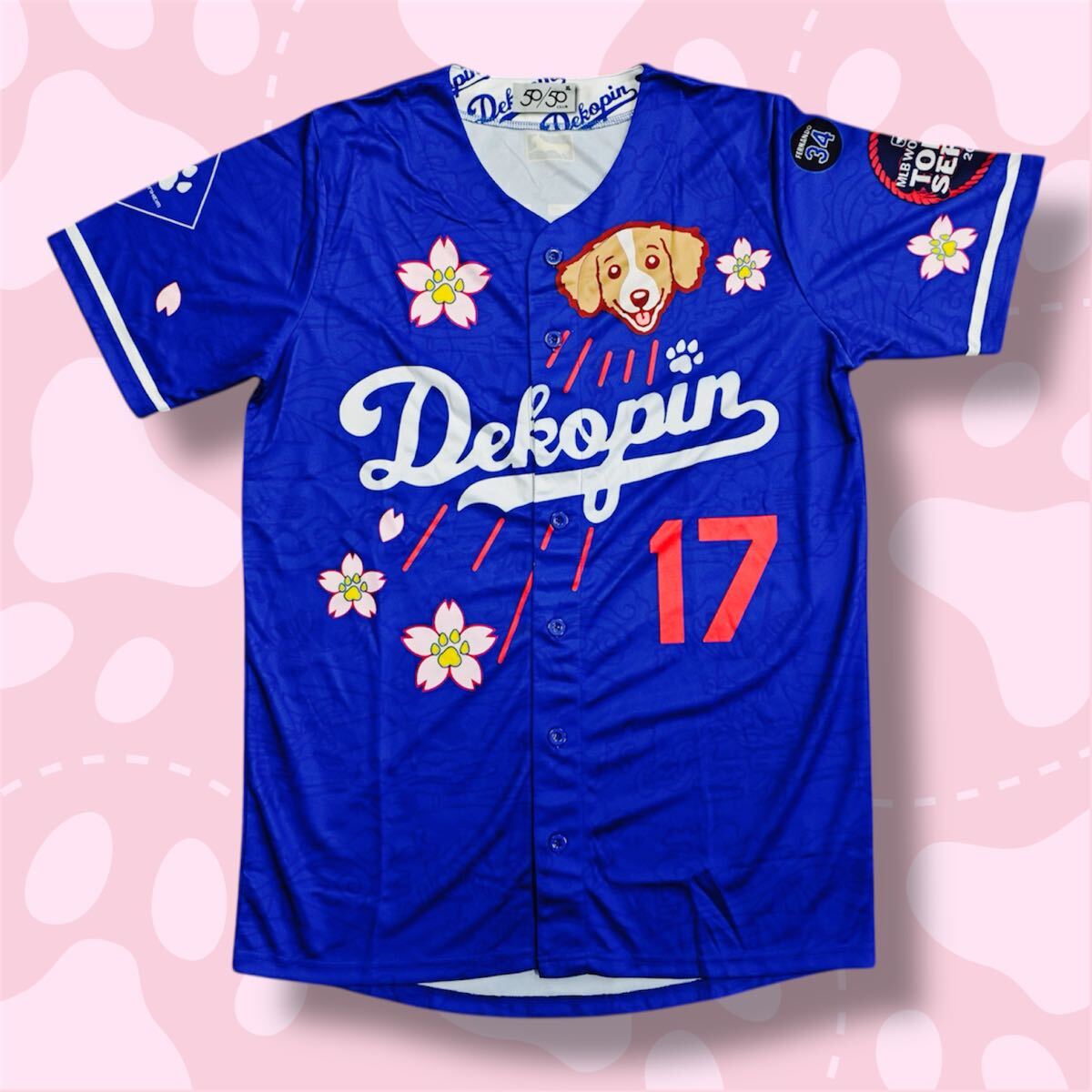 【限定非売品】大谷翔平サインプリントユニフォーム葛飾北斎沖浪裏 限定非売品】大谷翔平サインプリントユニフォーム葛飾北斎沖浪裏