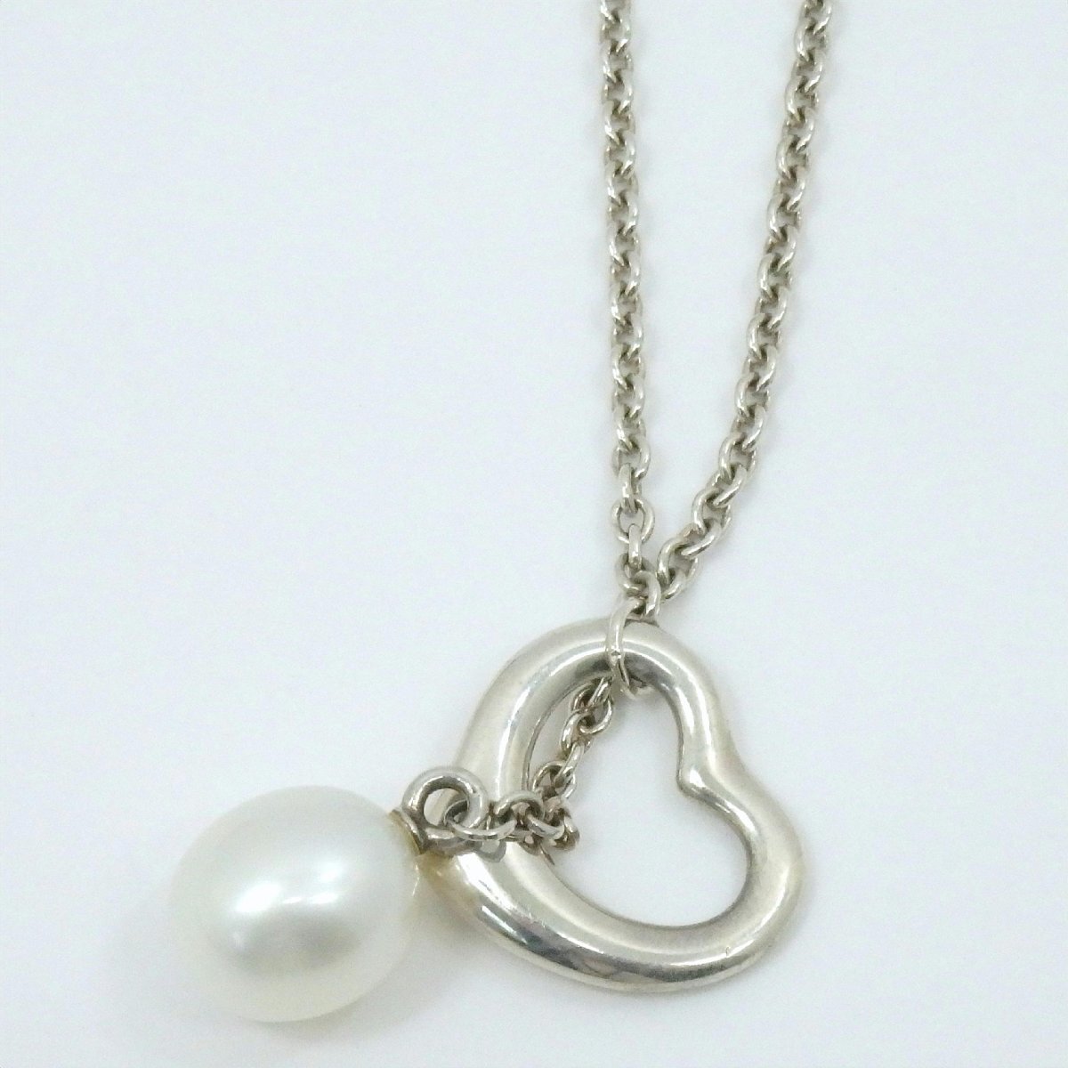 TIFFANY&Co. ティファニー ネックレス オープンハート ラリアット 1円【良品】TIFFANY&Co. ティファニー/オープンハートラリアット