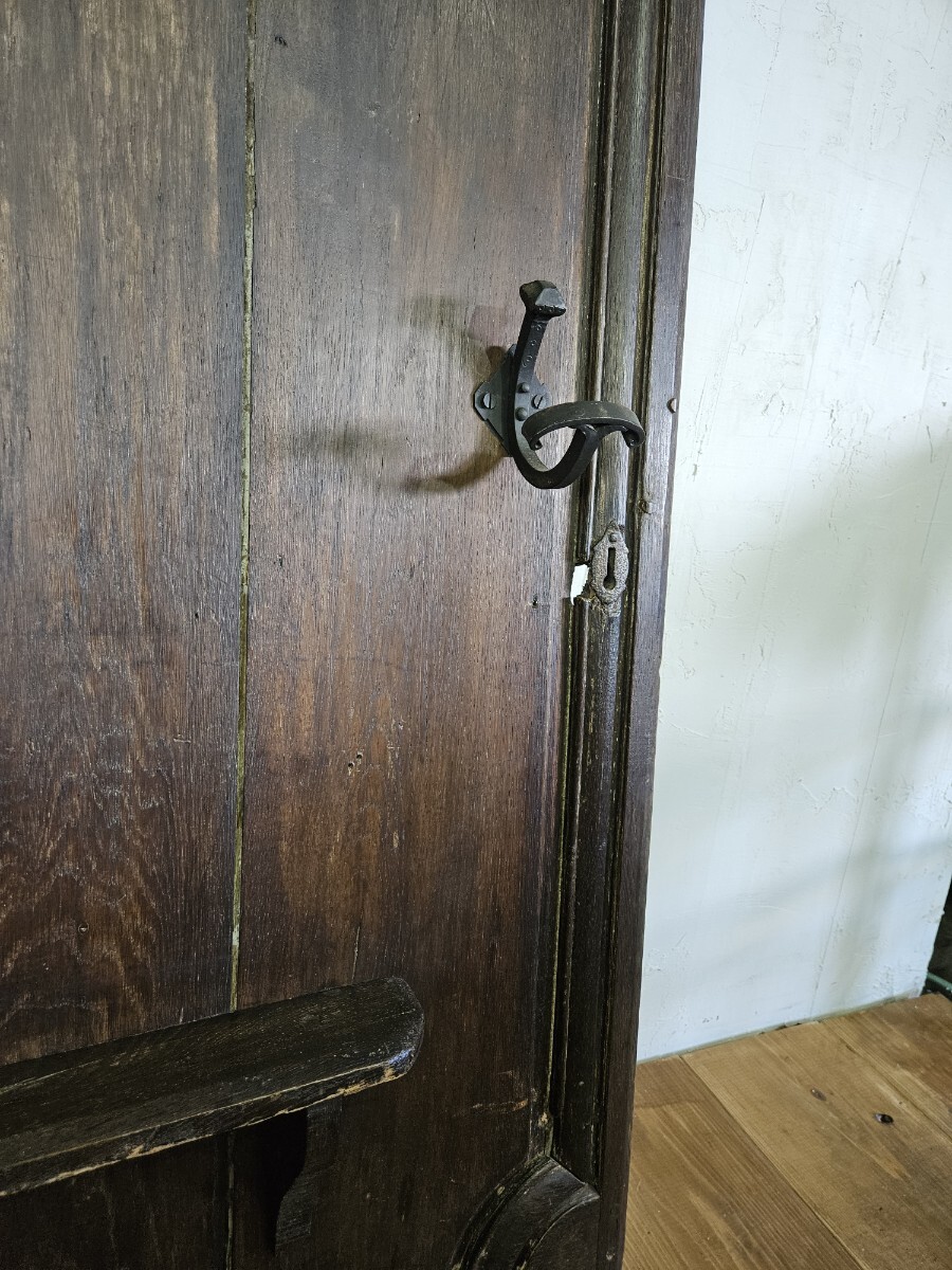フランスアンティーク 古い扉のハンガーラック ドア 壁掛け 棚 建具 フランスアンティーク 古い扉のハンガーラック ドア 壁掛け 棚