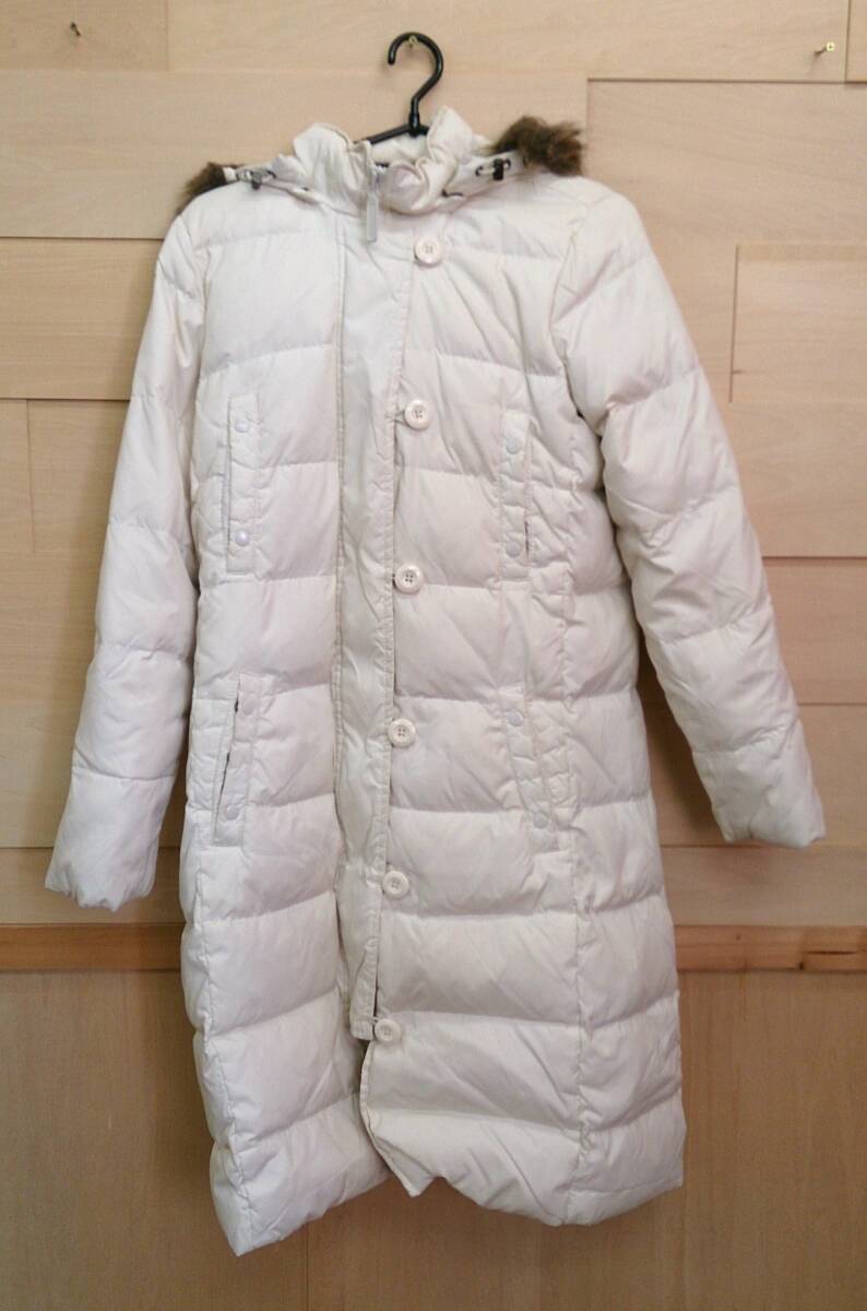 【佐川発送】GAP ギャップ フード付きダウンコート ホワイト Mサイズ レディース 01_画像1